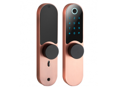 家用智能指紋密碼鎖肯德基門平移門推拉門房間門帶手機開門電子鎖